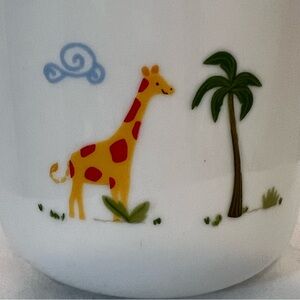 FAO Schwartz Baby Children’s Porcelain Cup Small Mug Giraffe Elephant Monkey